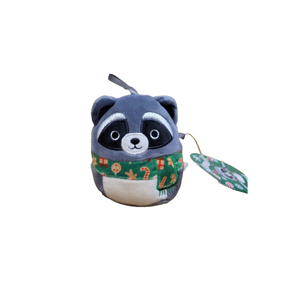 Squishmallows Rocky Raccoon Christmas Ornament 2021 Holiday Squad NWT 3.5” - Picture 1 of 14